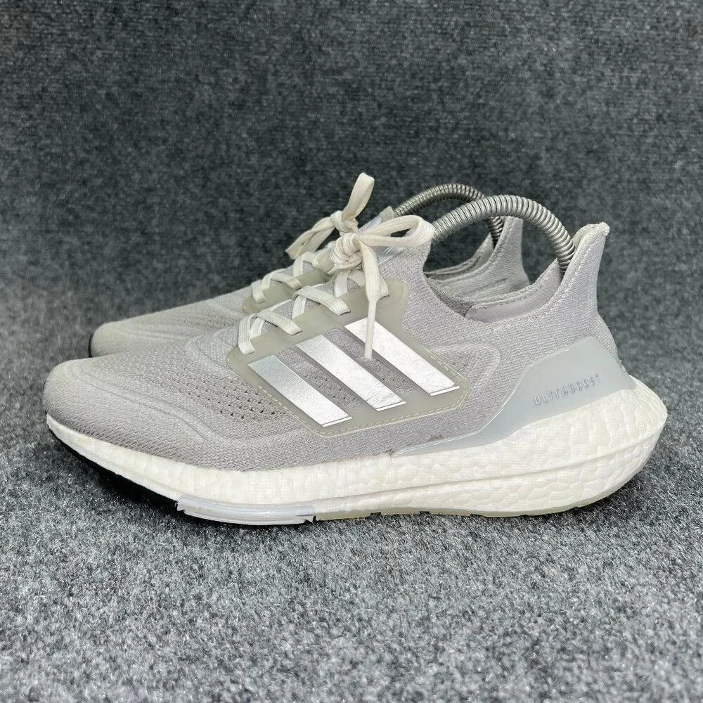 Adidas Ultraboost 21‎ Shoes Women's 7.5 Grey Running Training Athletic Sneakers